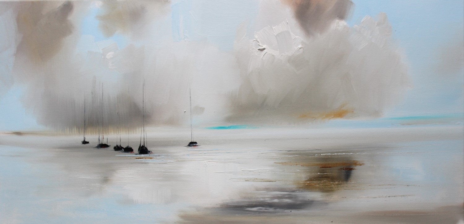 'Clouds Gathering across the sea' by artist Rosanne Barr